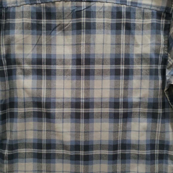 Perry Ellis Untucked Shirt Dark Sapphire Mens Medium Flannel Shirt $79MSRP - Picture 6 of 6